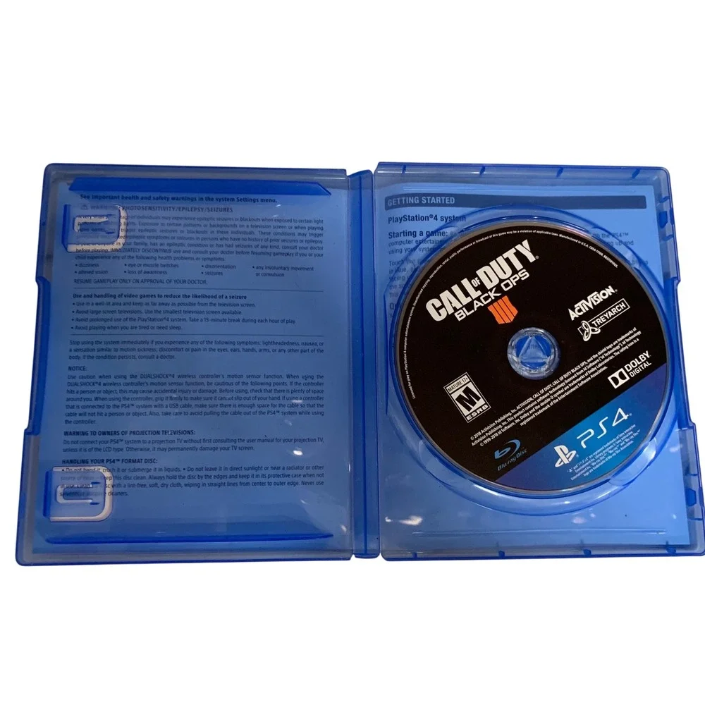 Call of Duty Black Ops 4 PlayStation 4 PS4‎ Complete CIB Mint Disc 2018 Release